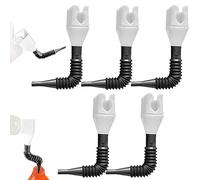 Flexible Oil Funnel Plastic Flexible Funnel Oil Change Flexible Draining Tool Snap Funnel for Car Funnel for Diesel Petrol Gasoline Fuel White 5PCS