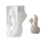Flexible Ornament Squirrels Shape Silicone Texture for Epoxy Crafting Supplies Supplies Creative Crafting