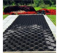 Flexible Parking Grass Grid for Lawn Stabilization, 4in & 6in Thickness, Plastic Base Grid System for Gravel, Rocks, Soil & Stone, 3x10m (10x33ft)
