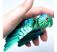 Flexible parrot model made with 3D printing, featuring wings and movable joints; ideal for home office décor, engaging toys for children with autism and ADHD, festival gifts, fidget toys (C3)