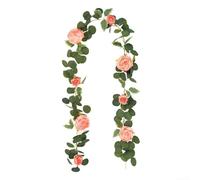 Flexible Peony Vine 1.75m Easy Shape Silk Flowers(C)