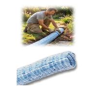 Flexible Perforated Drain Pipe,French Drain Hose for Garden, Yard, Land Drainage & Trenches,Soft Infiltration Drains Pipe(8 cm,100 cm/3.3 ft)