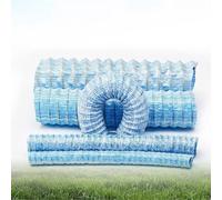 Flexible Perforated Drainage Pipe, Excellent Permeability for Soft Soil and Low-Lying Area Drainage, 50m/164ft-150mm/5.9in