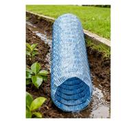 Flexible Perforated French Drain Pipe2/4" Diameter Thick Drainage Tubes for Underground Use Ideal for Construction Sites & Sports Fields (10cm x 1800cm)