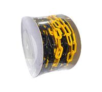 Flexible Perimeter Control Chain 25M Roll for Event Crowd Management and Construction Site Weatherproof Driveway Barrier Chain