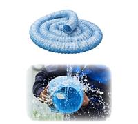 Flexible Permeable French Drain Pipe, 1-10 Meter Corrugated Perforated Hose for Water Infiltration, Underground Drainage Tube for Garden, Lawn and Landscape Projects(Dia 150mm,5meters)