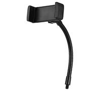 Flexible Phone Mount Clamp,Stroller Treadmill Tube Bike Motorcycle Phone Holder Attach Stand Accessories Arm Mount for Android Phones - Black