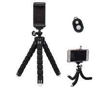 Flexible Phone Tripod - Octopus Design Adjustable Camera Tripod for Travel and Vlogging | Portable and Foldable Phone Stand for Selfie, Video Calling, Streaming and F