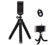 Flexible Phone Tripod Stand - Adjustable Camera Mount, Bendable Leg Design, Sturdy Grip Holder, Lightweight Portable Mount | Multi-Angle Tripod for Vlogging Travel Selfie Shooting