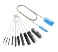 Flexible Pipe Cleaners Set, Nylon Drain Brush, Straw Cleane Double Ended Elastic Hose 65 inch and 10 PCS Extra Long Pipe Cleaner 10 inch