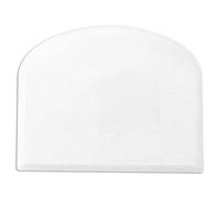 Flexible Plastic Dough Cutter Scraper Kitchen Tool for Baking Bread Cake Decoration Pizza Pastry Butter Cream Smoother Shape Spatulas Bakeware Home Using Premium Food Grade (1pc White)