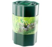 Flexible Plastic Lawn Edging Border for Garden Paths and Flower Beds - 10 cm x 9 m / 15 cm x 9 m / 20 cm x 9 m, Green Landscape for Edge Fence(20CMX9M)