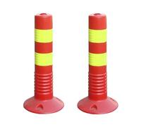Flexible Plastic Stanchion Post for Crowd Control and Parking ManagementDurable Bollard Posts for Residential and Construction Lots Easy to Use and Set Up