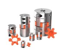 Flexible Plum Coupling 1PC Aluminium Plum Flexible Coupler 4 Jaws D55L78 Spider Elastic Motor Coupling Shaft CNC 12/14/15/16/18/19/20/22/25/28/30 mm(20x22)