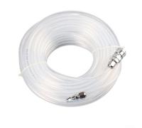 Flexible pneumatic pipe air tube hose with connector, engineered to support high pressure pneumatic tool and compressor operations (30m Red)