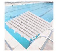 Flexible Pool Drain Overflow Grating, Drainage Cover Grids for Shower & Outdoor Use, 30cm White Channel Drain Grill, 10-Pack for Efficient Water Flow Management