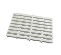 Flexible Pool Drain Overflow Grating, Shower Drain Cover Grids, Indoor/Outdoor Drainage Channel Grills, 25cm White - 20 Pack, Essential Drainage Solution for Clean Water Management