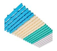 Flexible Pool Drain Overflow Grating - Wave Grille Floor Cover, Splicable Shower Drain Grill, 30cm x 10pcs for Efficient Water Flow Management