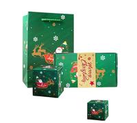 Flexible Present Box Environmental Papercraft Home Deck Holiday Surprise Present Storage Creative Wrap