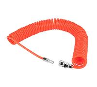 Flexible PU Air Hose，9m, 8mm to 5mm, Elastic Coiled Hose Lightweight Compressor Hose，for Air Compressor and Pneumatic Tool