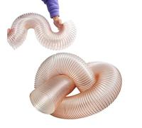 Flexible PU Dust Collection Hose, Puncture Resistant Clear Vacuum Hoses for Dust Collection Systems, Fittings Dust Collector Accessories, Wall Thickness 0.6 mm,Dia 375mm/14.7inch,1m/3.3ft
