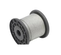 Flexible PVC Coated Stainless Steel Wire Rope Transparent Soft for Lighting Curtains Suspension - 20m 0.5/1/2/3/4/5/6/8mm Diameter Options