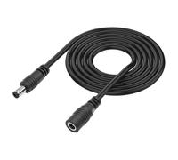 Flexible PVC DC6.3x2.1mm Male to Female Power Cable 1Meter / 39.37inch Long Durability for Home and Industrial Use Direct Current Cable