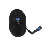 Flexible PVC Flat Soaker Hose for Garden Irrigation - 25 or 50 or 75 or 100 Ft Automatic Seepage Water Belt Soft -Resistant Black Drip Line for Lawn Flower Beds Vegetable Gardens(50FT)