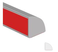 Flexible Quarter Round Molding,Flexible Molding Trim Self Adhesive,Quarter Round Trim,Peel and Stick Trim for Wall Edge Corner,Cabinet Edge,Countertops.(Grey/2m)