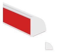 Flexible Quarter Round Molding,Flexible Molding Trim Self Adhesive,Quarter Round Trim,Peel and Stick Trim for Wall Edge Corner,Cabinet Edge,Countertops.(White/3m)