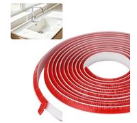 Flexible Quarter Round Molding Trim, Self adhesive Silicone Caulk Strip, 236.2 in White Peel and Stick Wall Corner Trim, Shoe Molding for Baseboard, Bathtub, Staircase