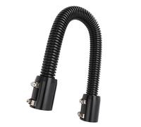 Flexible Radiator Hose, Radiator Hoses Universal Radiator Hose with Connectors 24in Stainless Steel for 1-1/4in 1-1/2in 1-3/4in 1-5/8in Radiator Neck (Black)