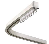 Flexible Recessed Ceiling Curtain Rail Curved Aluminium Rod for Bunk Beds & Bay 6m (19.6ft) Perfect for Seamless Curtains & Stylish Interiors