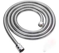 Flexible Replacement Shower Hose, Stainless Steel Flexible Shower Hose Multicolor 1.5-3.0M GI/2 Universal(Silver,1.5M)