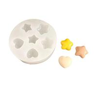Flexible Resin Mold Pendant Molds Star and Heart Shape Silicone Texture for Epoxy and Creative Wall Decorations Chocolate Mold