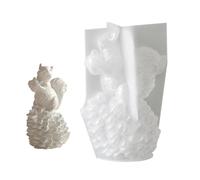 Flexible Resin Mold Squirrels Shape Ornament Molds Easy Releasing Silicone Texture for Epoxy Creative Table Decorations Making Mold