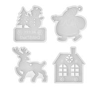 Flexible Resin Mould Set - Concrete Casting Moulds, Silicone Clay Mould, Reusable Festive Decoration, Reliable Charm Creation Set for Making , Treats, Ornaments