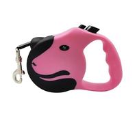 Flexible Retractable Dog Leash Ultra Sturdy Retractable Dog Leash Retractable Dog Leash Anti-tangle Retractable Leash Anti-skid Handle One Hand Brake Suitable For Small Medium Dogs(Pink,5m - 14kg)