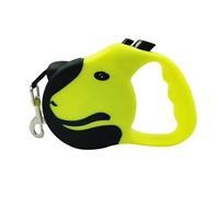Flexible Retractable Dog Leash Ultra Sturdy Retractable Dog Leash Retractable Dog Leash Anti-tangle Retractable Leash Anti-skid Handle One Hand Brake Suitable For Small Medium Dogs(Yellow,5m - 14kg)