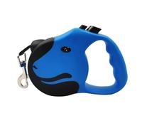 Flexible Retractable Dog Leash Ultra Sturdy Retractable Dog Leash Retractable Dog Leash Anti-tangle Retractable Leash Anti-skid Handle One Hand Brake Suitable For Small Medium Dogs(Blue,5m - 14kg)