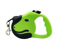 Flexible Retractable Dog Leash Ultra Sturdy Retractable Dog Leash Retractable Dog Leash Anti-tangle Retractable Leash Anti-skid Handle One Hand Brake Suitable For Small Medium Dogs(Green,5m - 14kg)