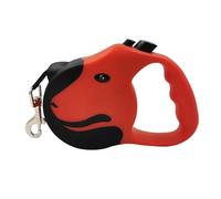 Flexible Retractable Dog Leash Ultra Sturdy Retractable Dog Leash Retractable Dog Leash Anti-tangle Retractable Leash Anti-skid Handle One Hand Brake Suitable For Small Medium Dogs(Red,5m - 14kg)