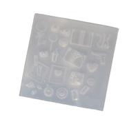 Flexible Reusable Nails Charm Casting Mold for Resin Art Beginners and Professionals Quick Release Detailing Food Grade Silicone Nail Mold