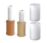 Flexible round stand silicone mold with easy to clean design for resin project decorative holder