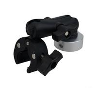 Flexible Round Tube Rv Installation for Mini Adjustment Set Aluminum Alloy Angle Mount for Clamp Ladder Roof and Pole Bracket