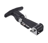 Flexible Rubber Hasp T Handle Stainless Steel Draw Latch for Cart Box