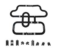 Flexible Rubber Road Puzzle Track Pieces,New Flexible Expressway Circuit Set Toy,Indestructible Waterproof Modular Puzzle Car Highway Tracks,Christmas Montessori Gift for Lovers Friends