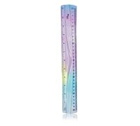 Flexible Ruler, 30cm Gradient Colored Bendy Ruler Shatterproof Straight Edge Rulers Soft Bendable Flexible Plastic Rulers for Kids Students Classroom School Office Stationary A7JBWQZC (30)