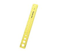 Flexible Rulers, 30cm/12inch Bendable, Shatterproof Plastic Ruler with Centimeters and Inches Bendable Soft Flexible Rulers Wear-resistant Measuring for Kids & Adults School Home Office (Yellow)