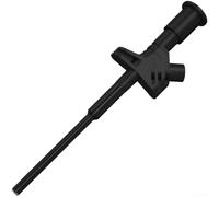 Flexible Safety Test Clip With 4 Mm Insert For Multimeter And Circuit Testing | Non-Destructive Probe, Suitable For Automotive And Electrical Work(Black)